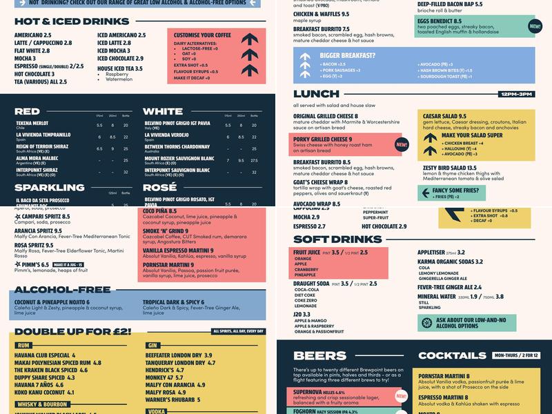 Brewpoint Bedford Menu