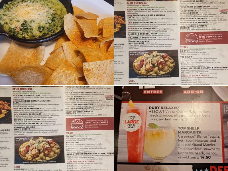 Ruby Tuesday Menu