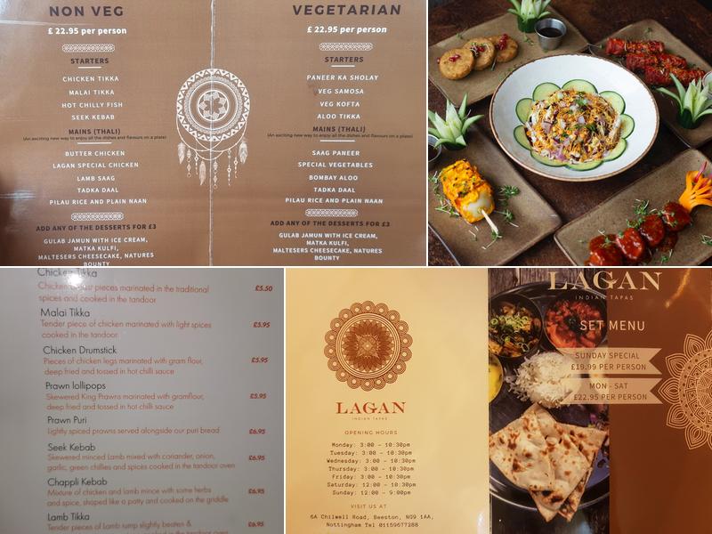 Lagan Indian Tapas Menu