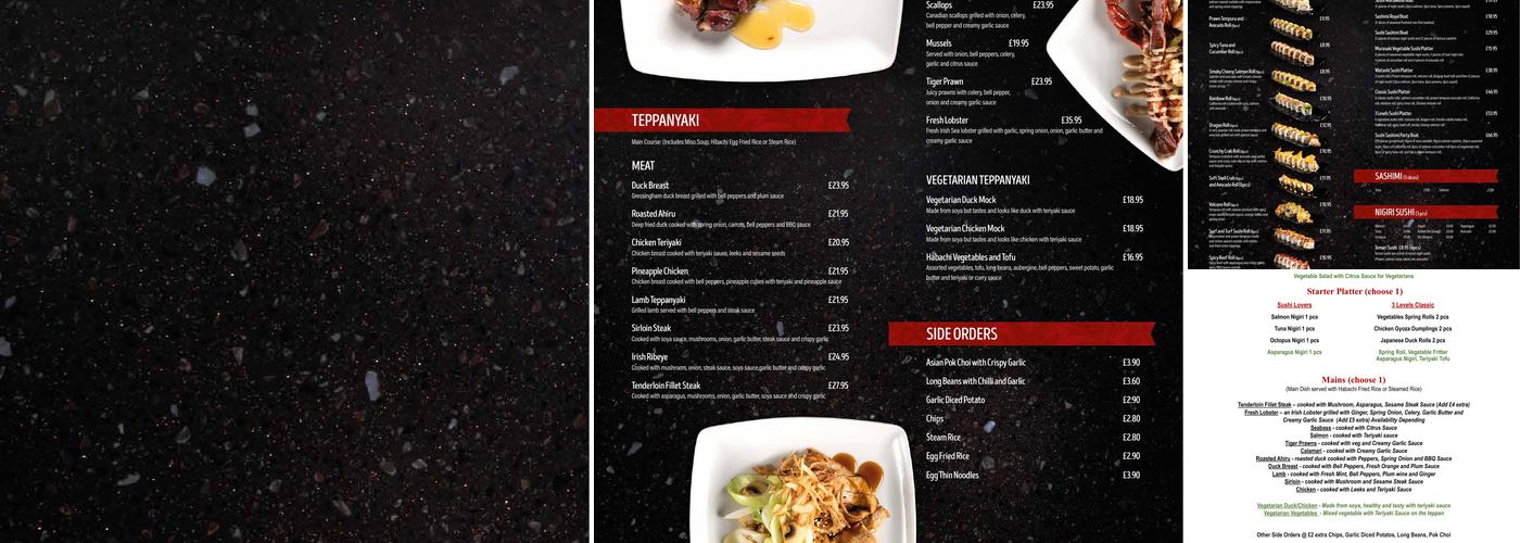 3 Levels - Asian Fusion Menu