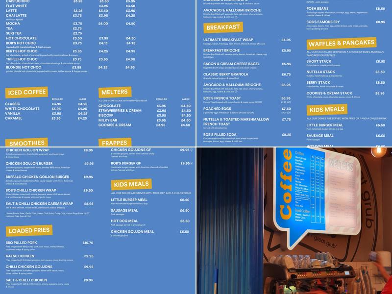 Bob & Berts Fountain Street Menu