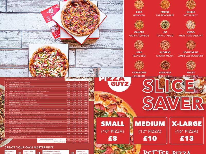 Pizza Guyz Menu