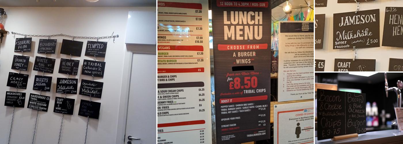 Tribal Burger - (Botanic Avenue) Menu