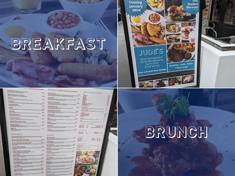 Springsteen's Diner Menu