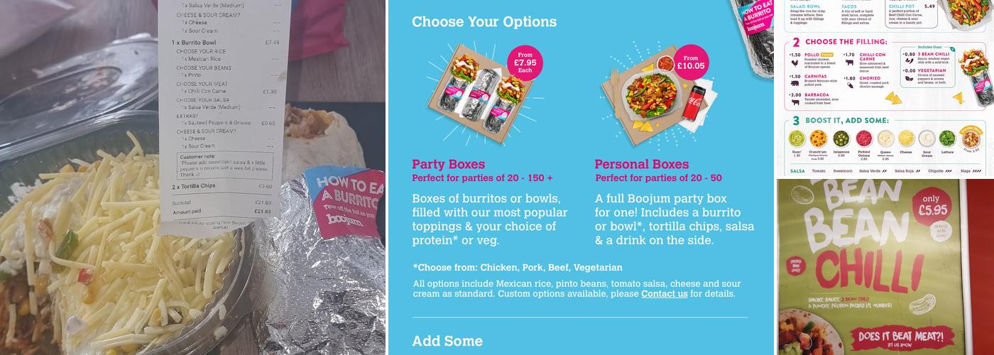 Boojum - Botanic Avenue Menu