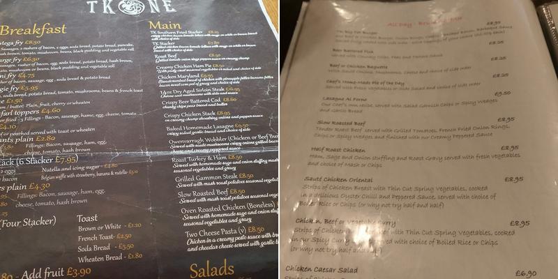 TkOne Menu