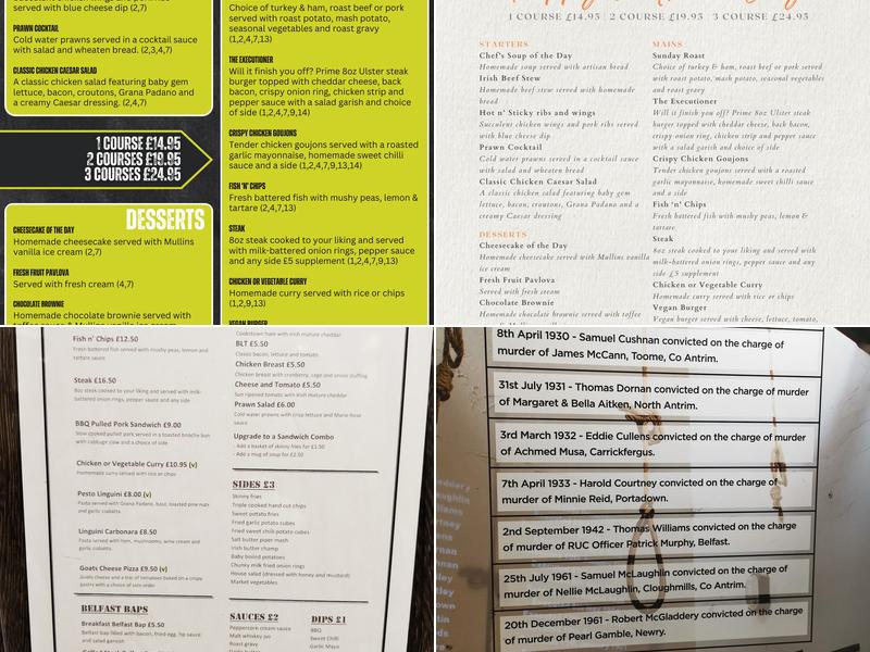 Cuffs Bar & Grill Menu