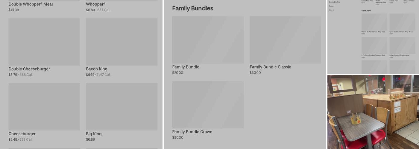 Burger King Menu
