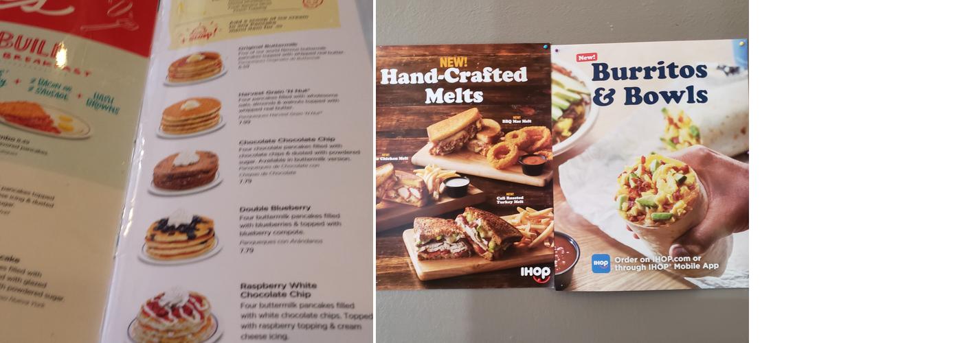 IHOP Menu