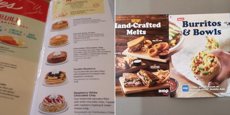 IHOP Menu