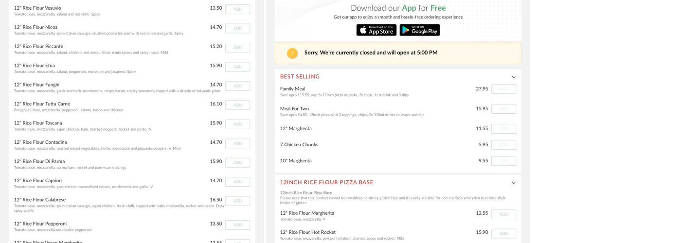 Nico's Pizza Pasta - Takeaway - Sunnyside St Menu