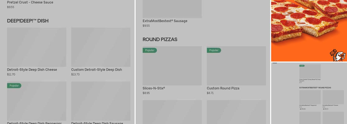 Little Caesars Pizza Menu