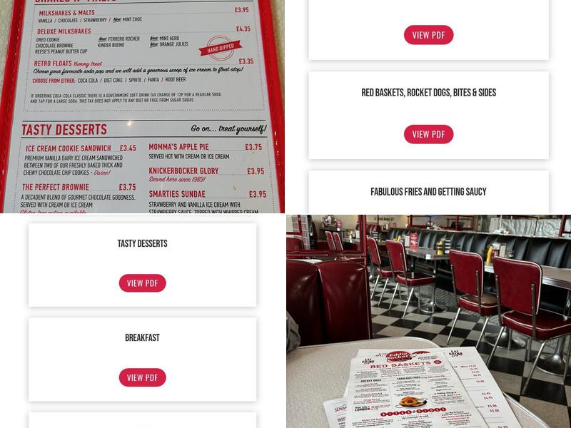 Eddie Rocket's Belfast - Boucher Crescent Menu