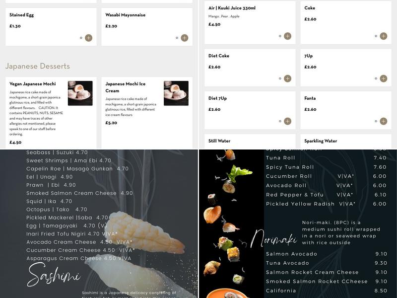 Kamakura East Sushi and Ramen Japanese Restaurant Menu