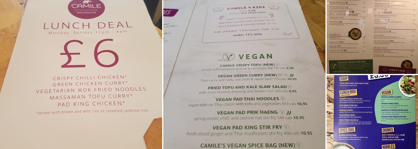 Camile Lisburn Road Menu