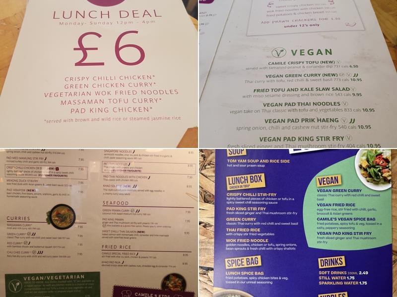 Camile Lisburn Road Menu