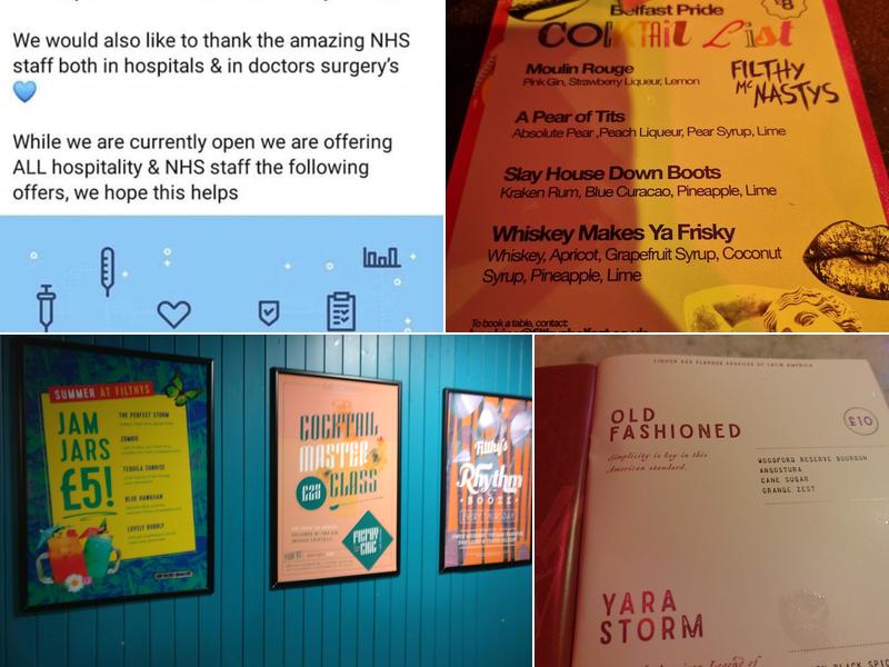 The Filthy Quarter Menu