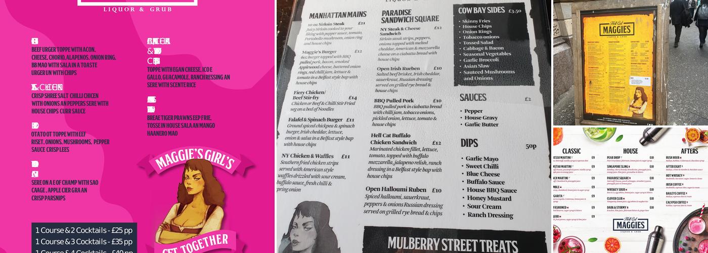 HellCat Maggies Menu