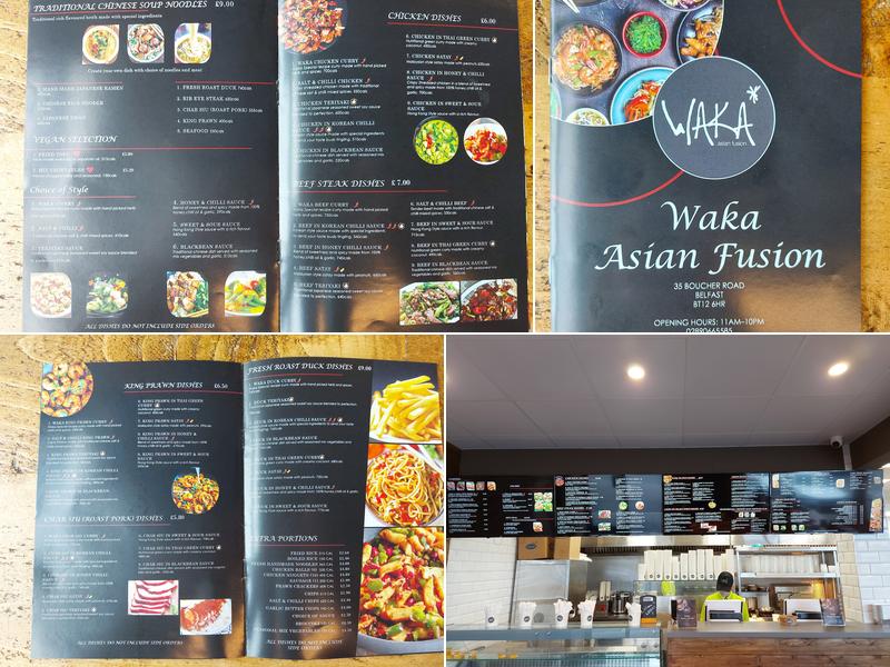 Waka Asian Fusion Menu