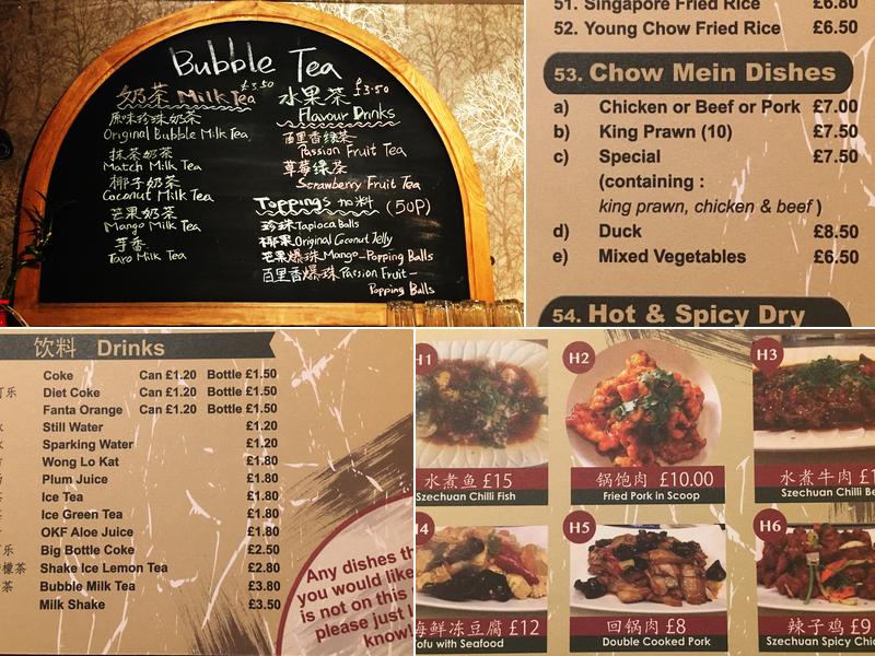 Confucion by Café Onion Menu