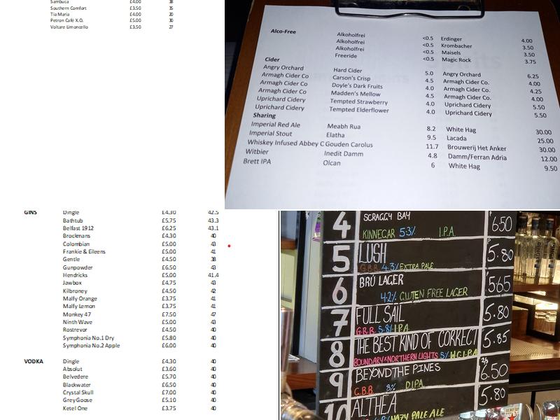 Northern Lights Menu