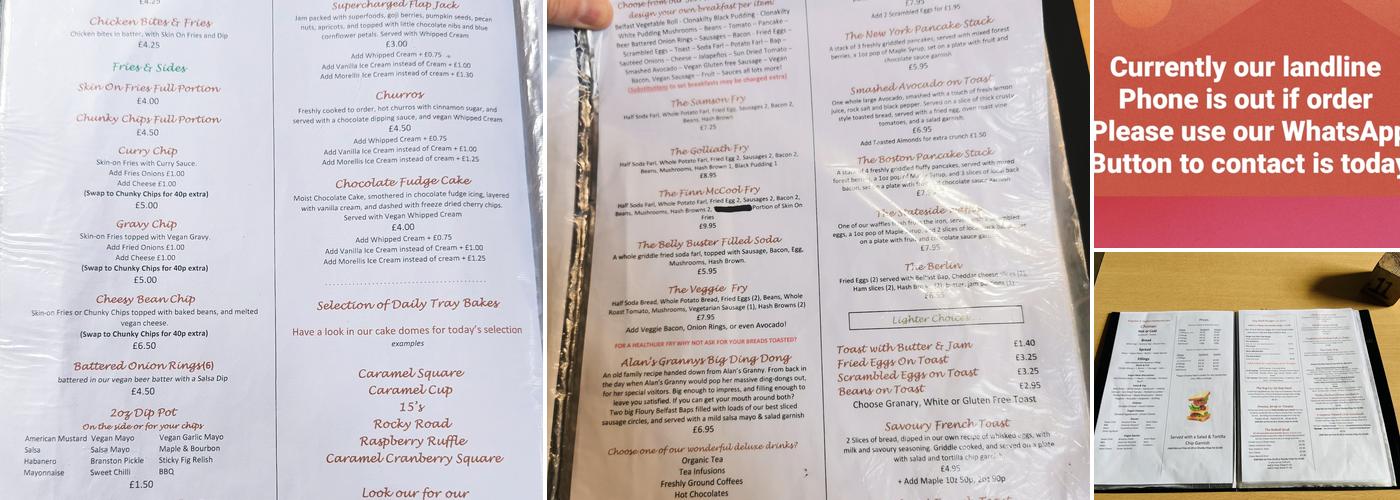 Causeway Cafe Menu