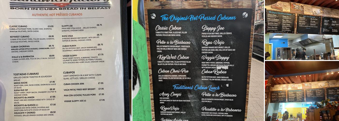 Cuban Sandwich Factory Menu