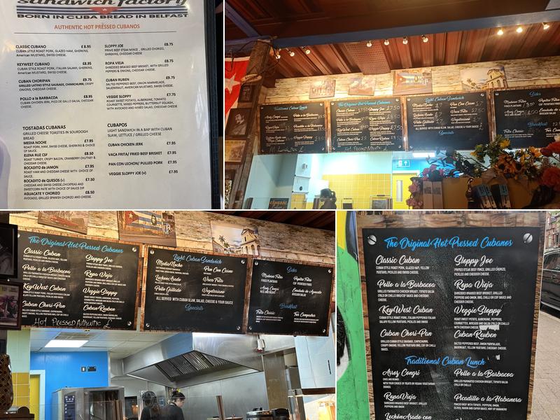 Cuban Sandwich Factory Menu