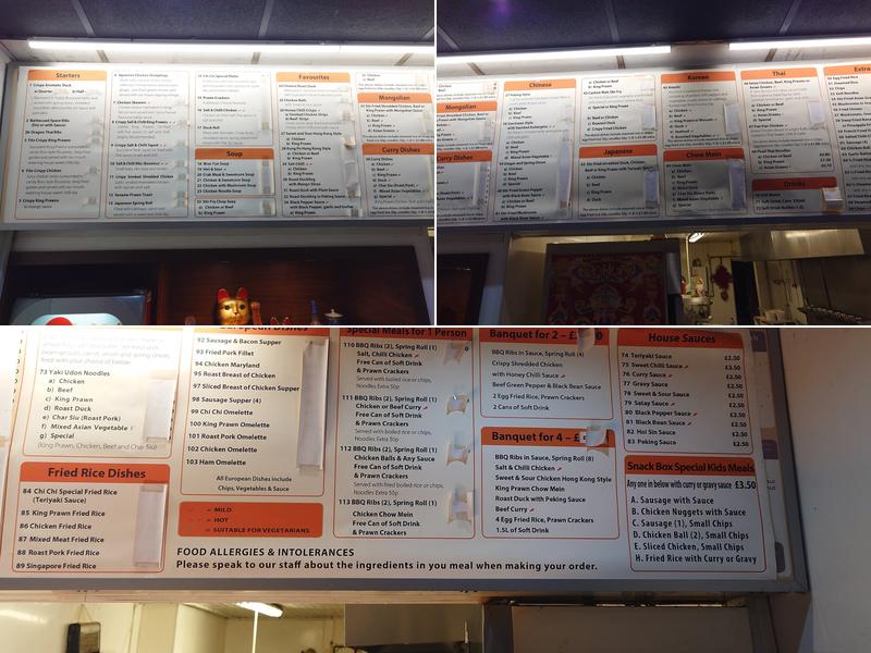 Chi Chi Asian kitchen Menu