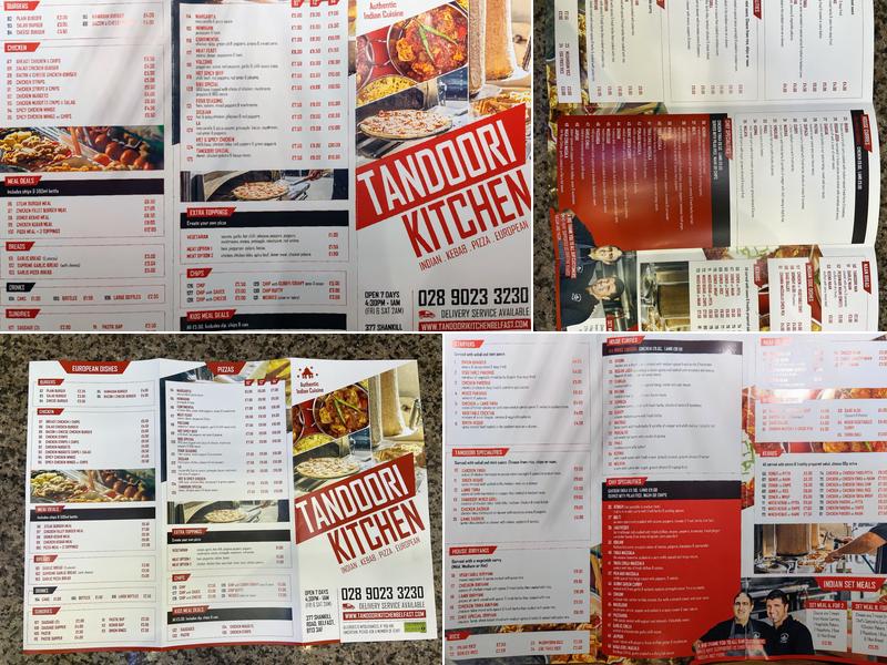 Tandoori Kitchen Menu