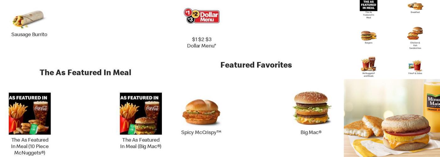 McDonald's Menu