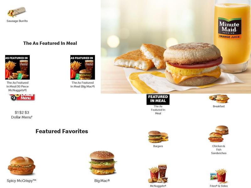 McDonald's Menu