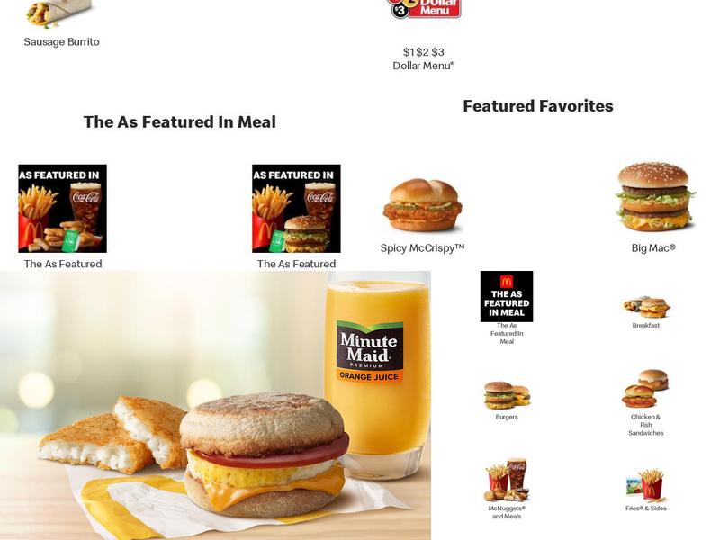 McDonald's Menu