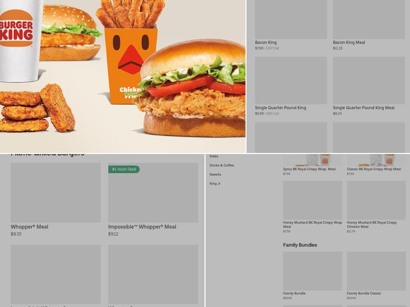 Burger King Menu