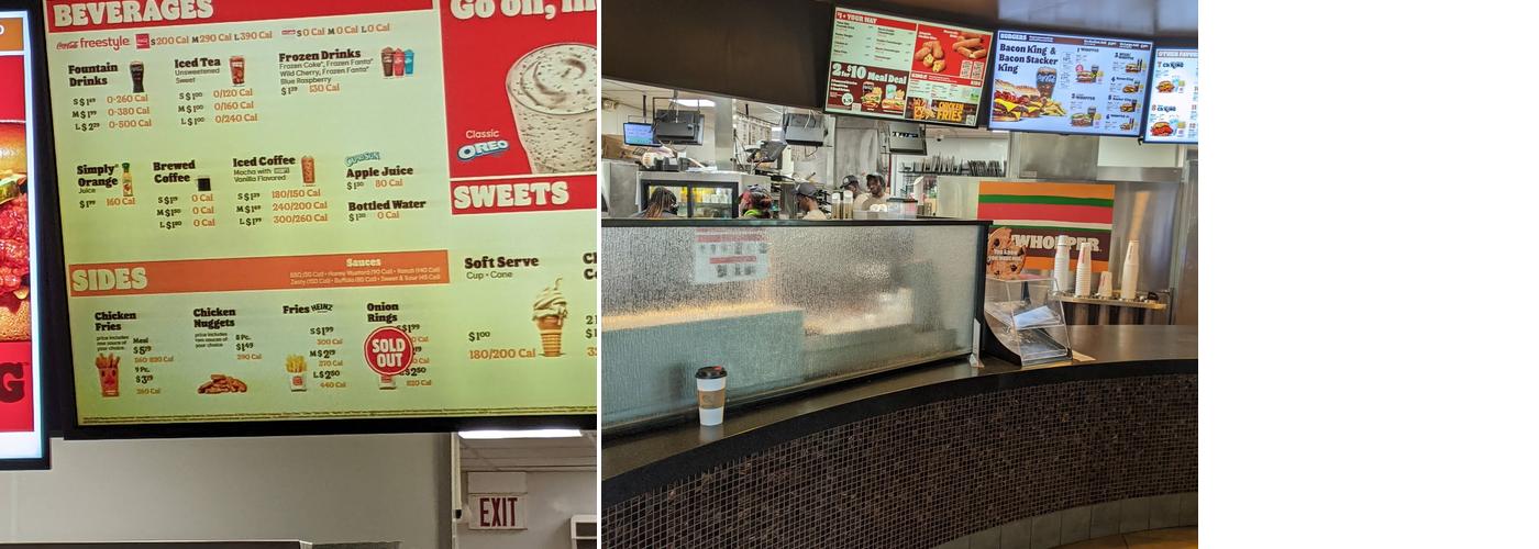 Burger King Menu