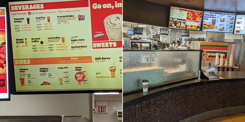 Burger King Menu