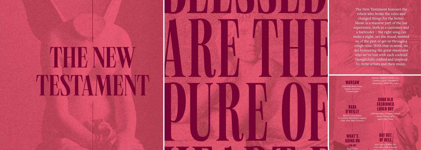 Angel And Two Bibles Menu