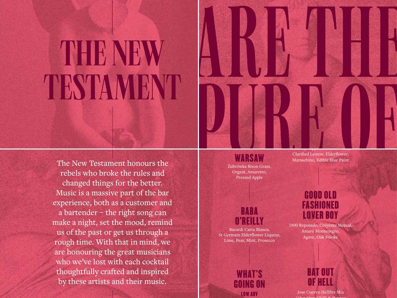 Angel And Two Bibles Menu