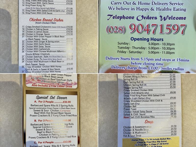 Castle Hill Carryout Menu
