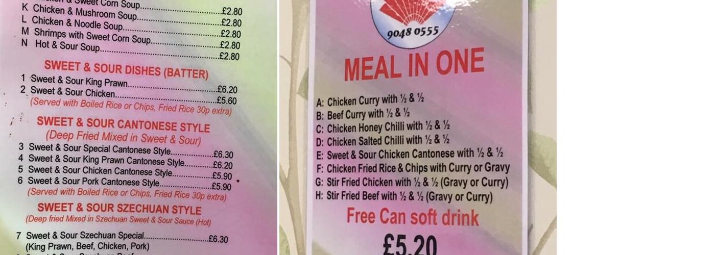 Happy Valley Chinese Menu