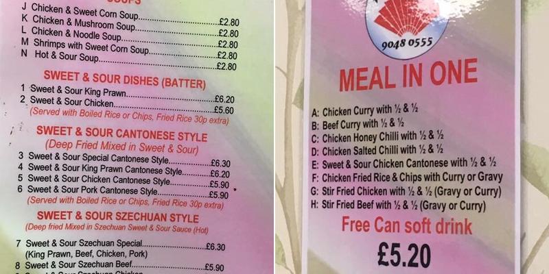 Happy Valley Chinese Menu