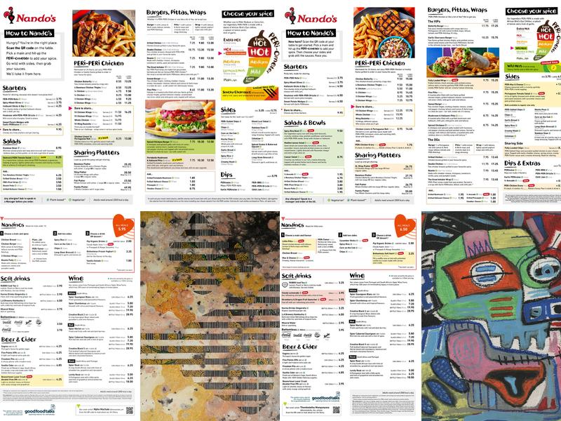 Nando's Huntingdon Menu