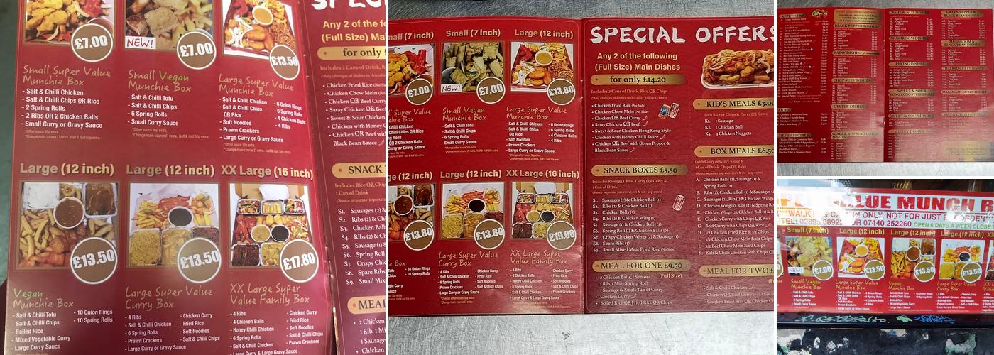 Golden Harvest Menu