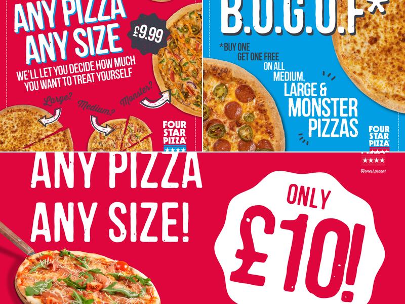 Four Star Pizza West Belfast Menu