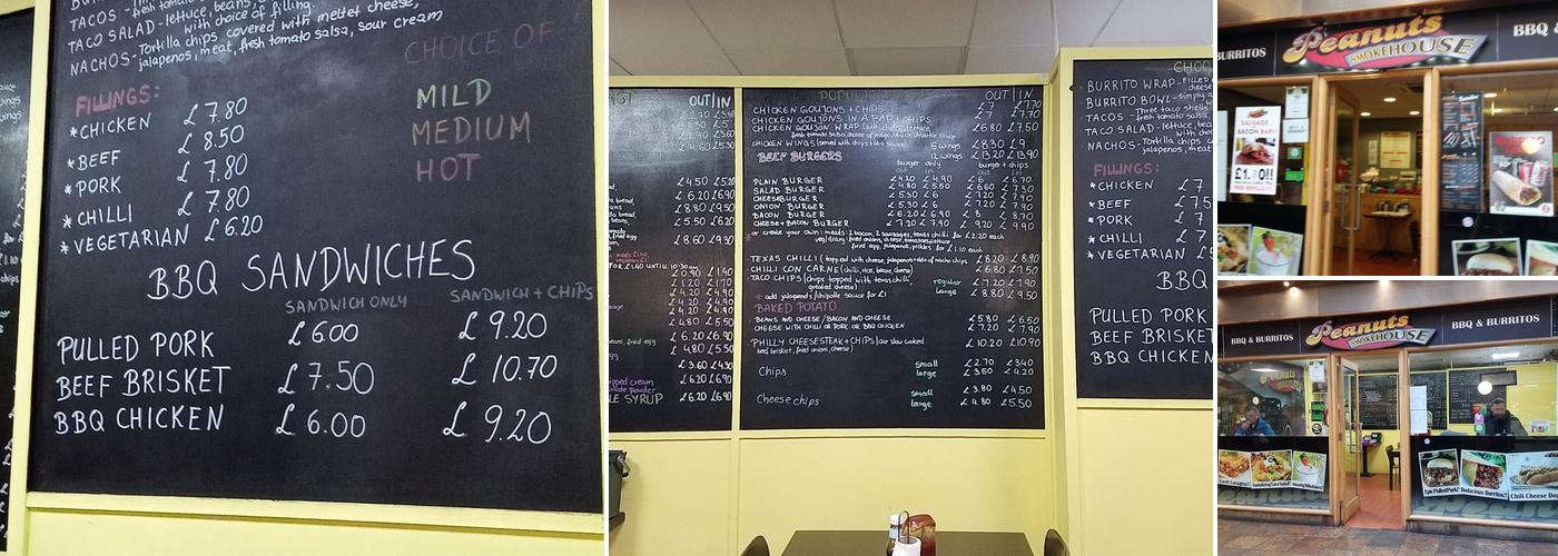 Peanuts Smokehouse BBQ & Burritos Menu