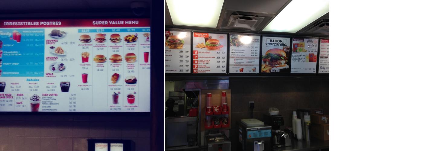 Wendy's Menu