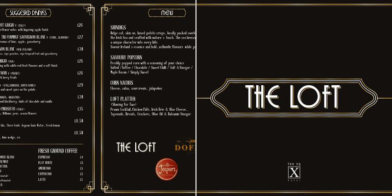The Loft at Ten Square Menu