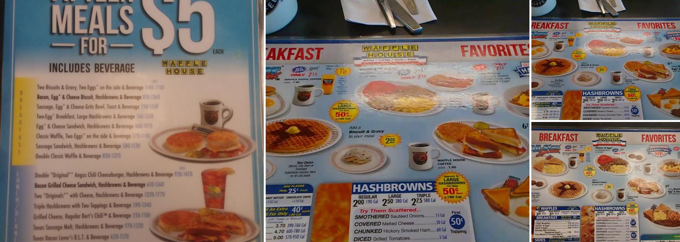Waffle House Menu