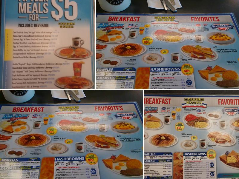 Waffle House Menu