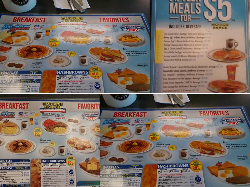 Waffle House Menu